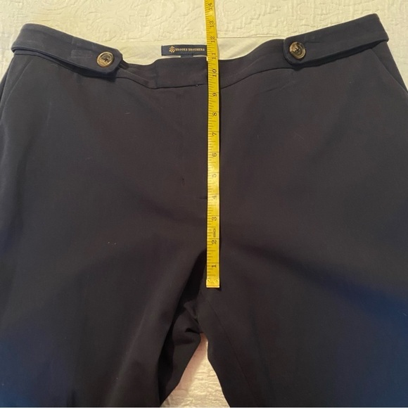 Brooks Brothers Navy Cotton Blend Straight Leg Pants - 14 - Picture 8 of 12
